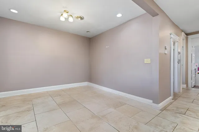 a view of an empty room