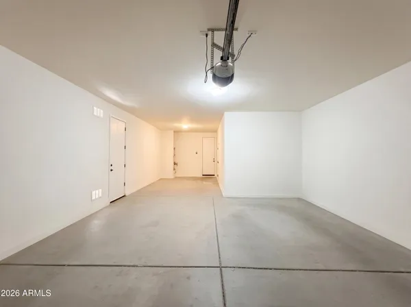 a view of a room with an empty space