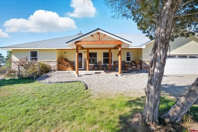 a view of a entryway door front of house