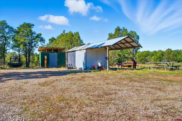 a view of a house with a patio