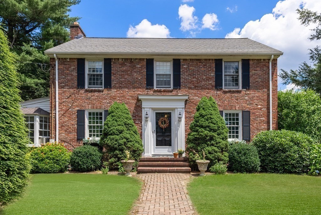 29 Sunset Road Weston, MA 02493 - Photo 3 of 29 a front view of a house with garden
