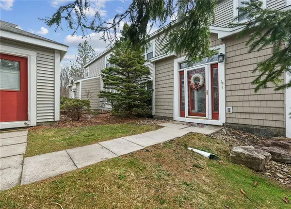 a backyard of a house