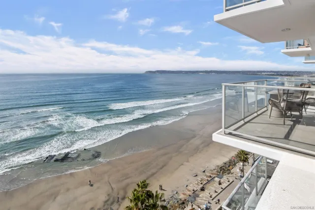 a view of a glass door with a glass door
