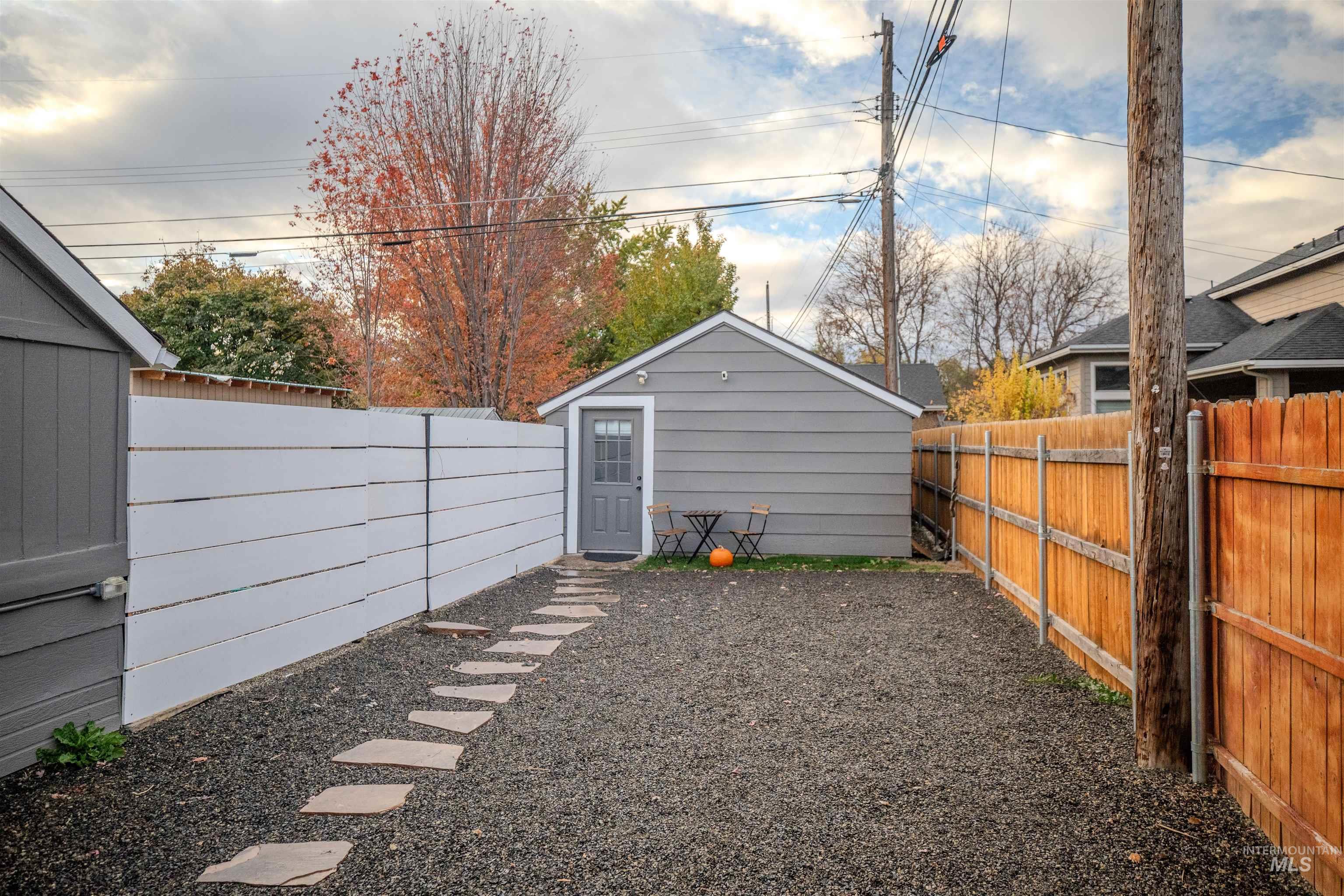 3311 West Hamilton Street Boise, ID 83705 - Photo 32 of 32 Fenced courtyard at the front of the detached studio unit.