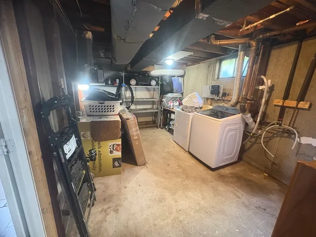 a view of storage and utility room