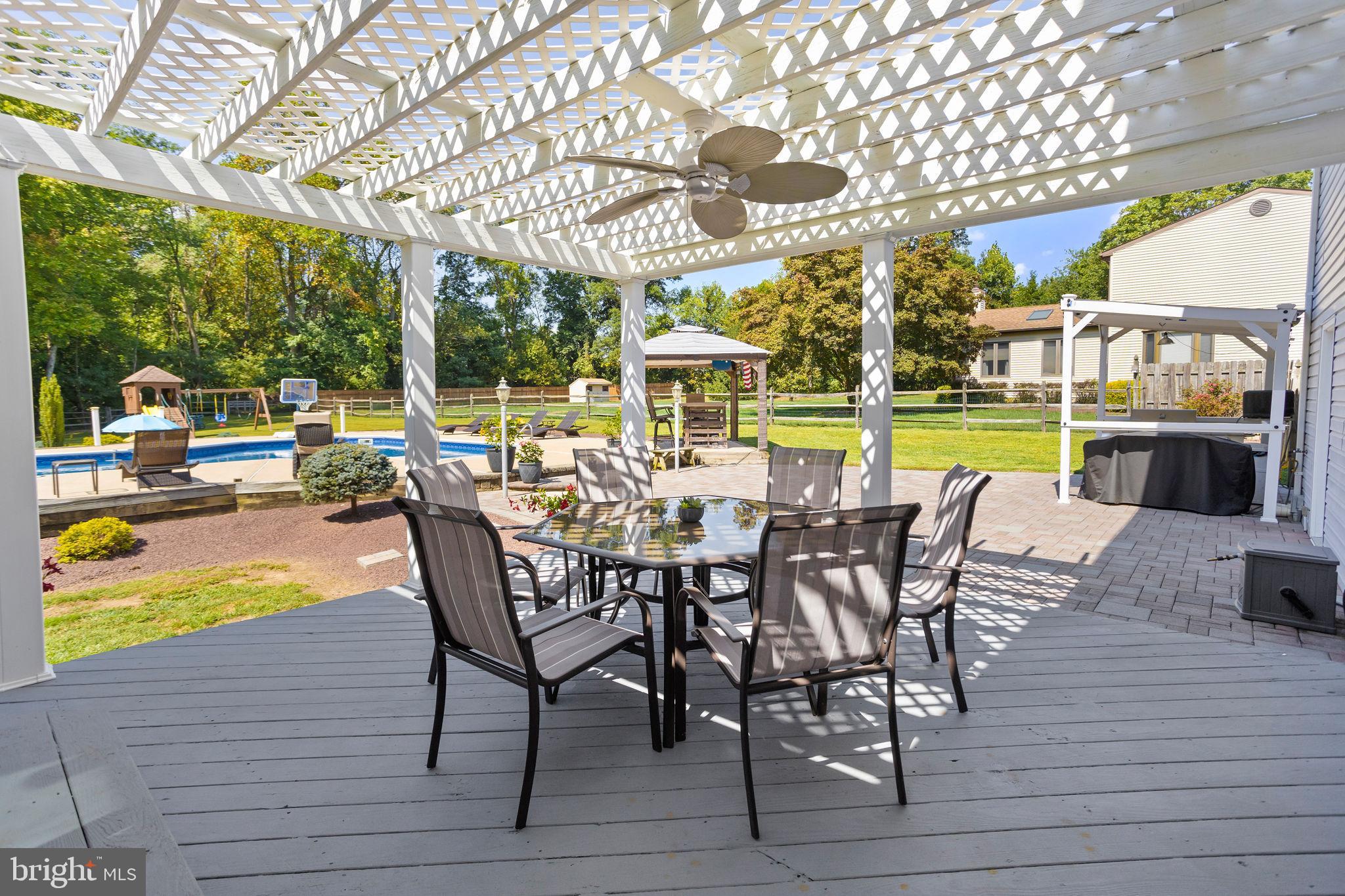 420 Extonville Road Allentown, NJ 08501 - Photo 13 of 57 a view of a dining room with furniture window and outside view