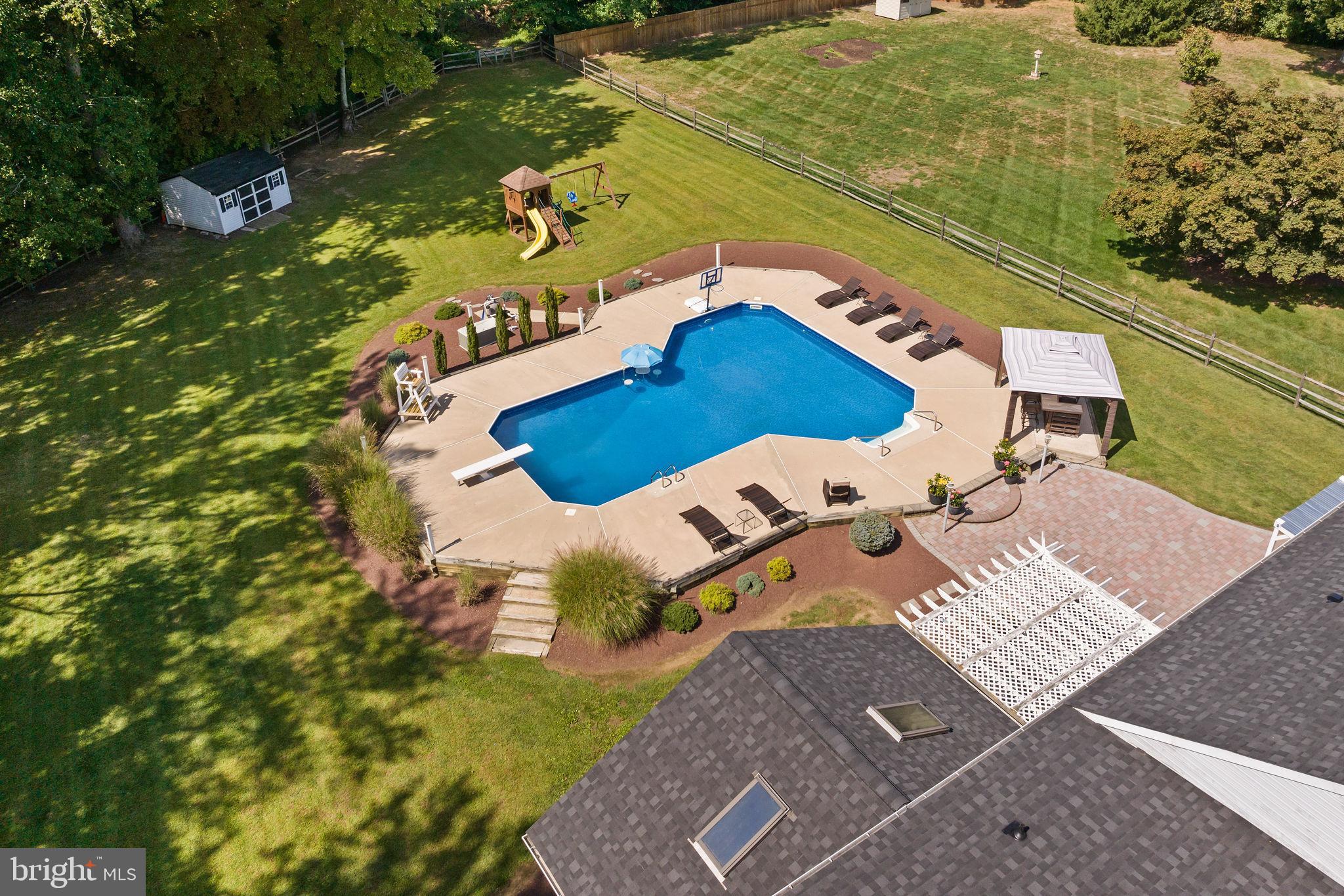420 Extonville Road Allentown, NJ 08501 - Photo 17 of 57 an aerial view of a house with a ocean view