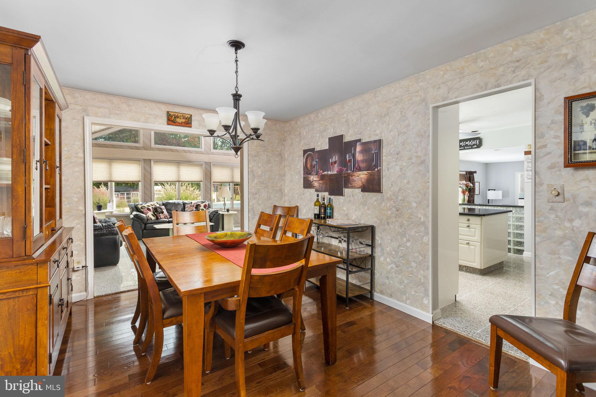 420 Extonville Road Allentown, NJ 08501 - Photo 29 of 57 a view of a dining room with furniture window and wooden floor