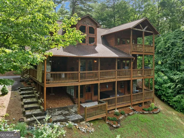 a house with trees in the background