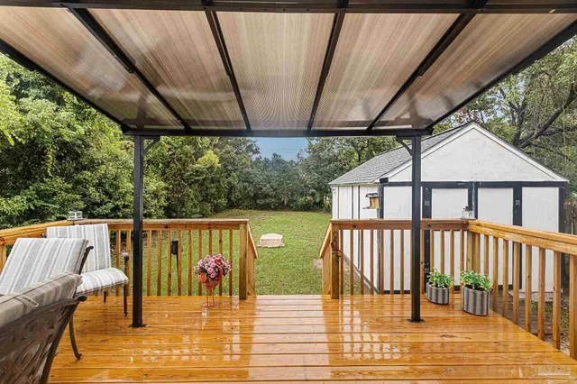 a view of deck with patio