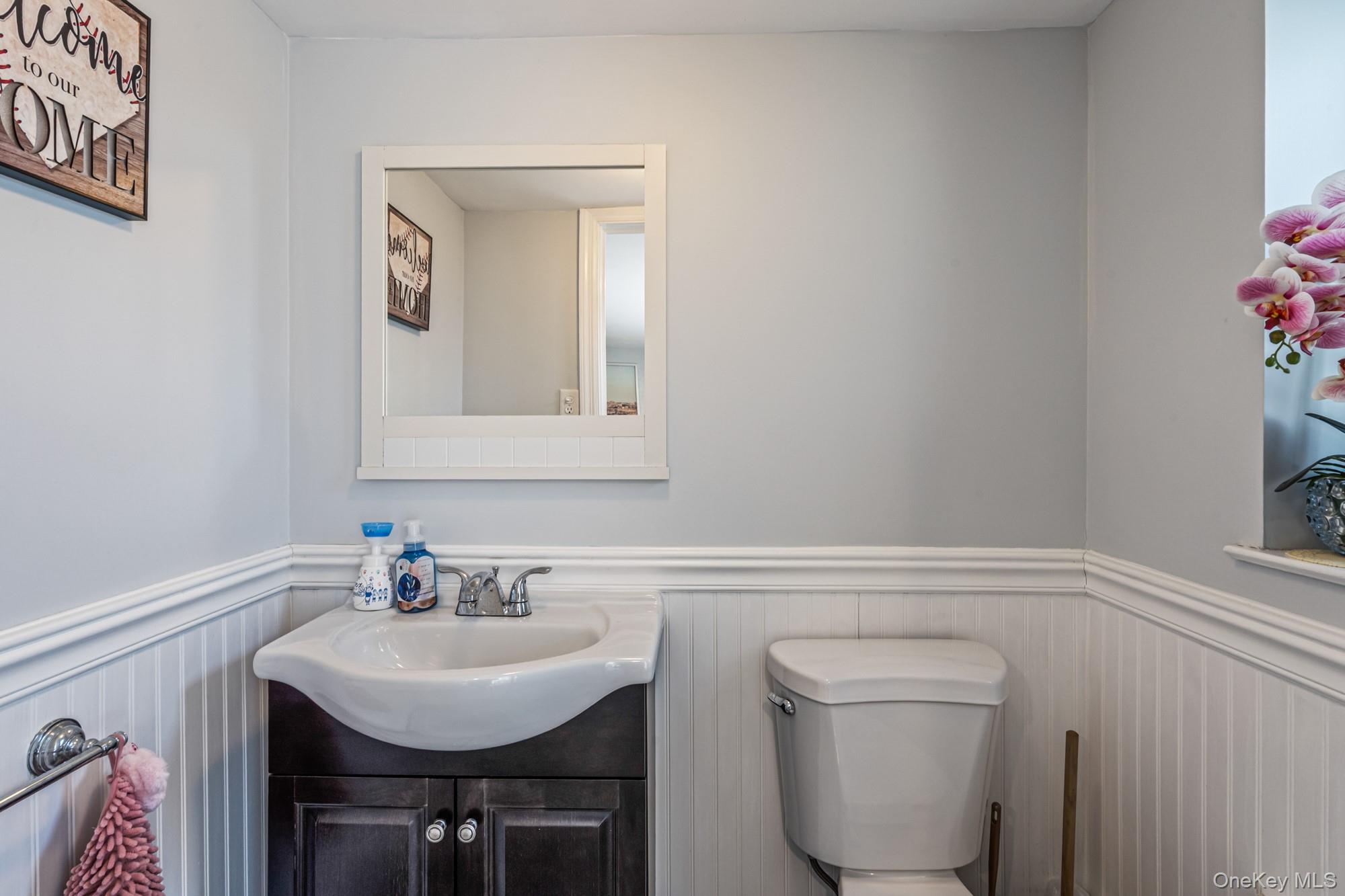 15 Vista Road Plainview, NY 11803 - Photo 21 of 26 a bathroom with a sink toilet and a mirror