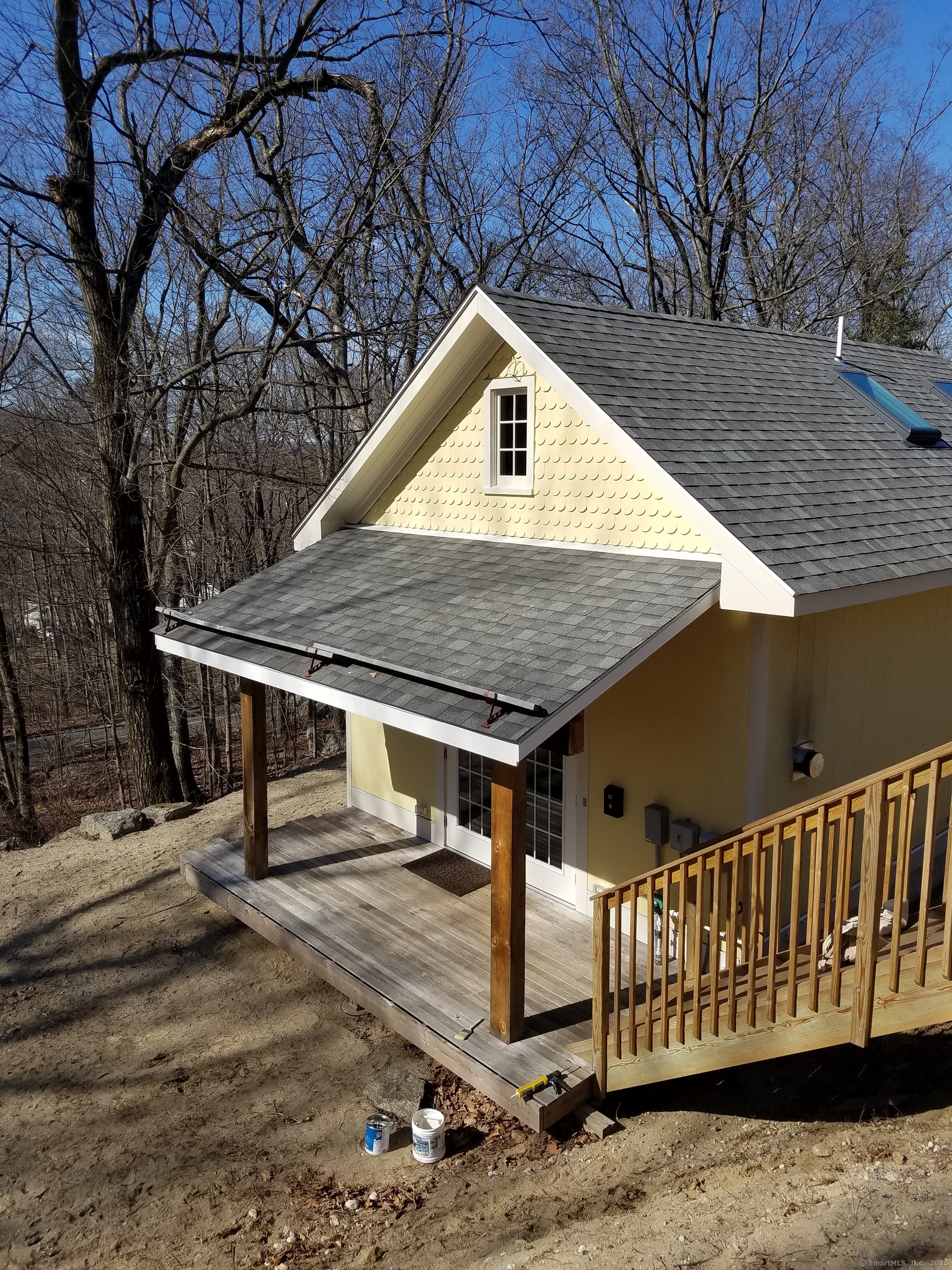 134 Nashville Road Bethel, CT 06801 - Photo 11 of 36 a view of a house with a wooden deck