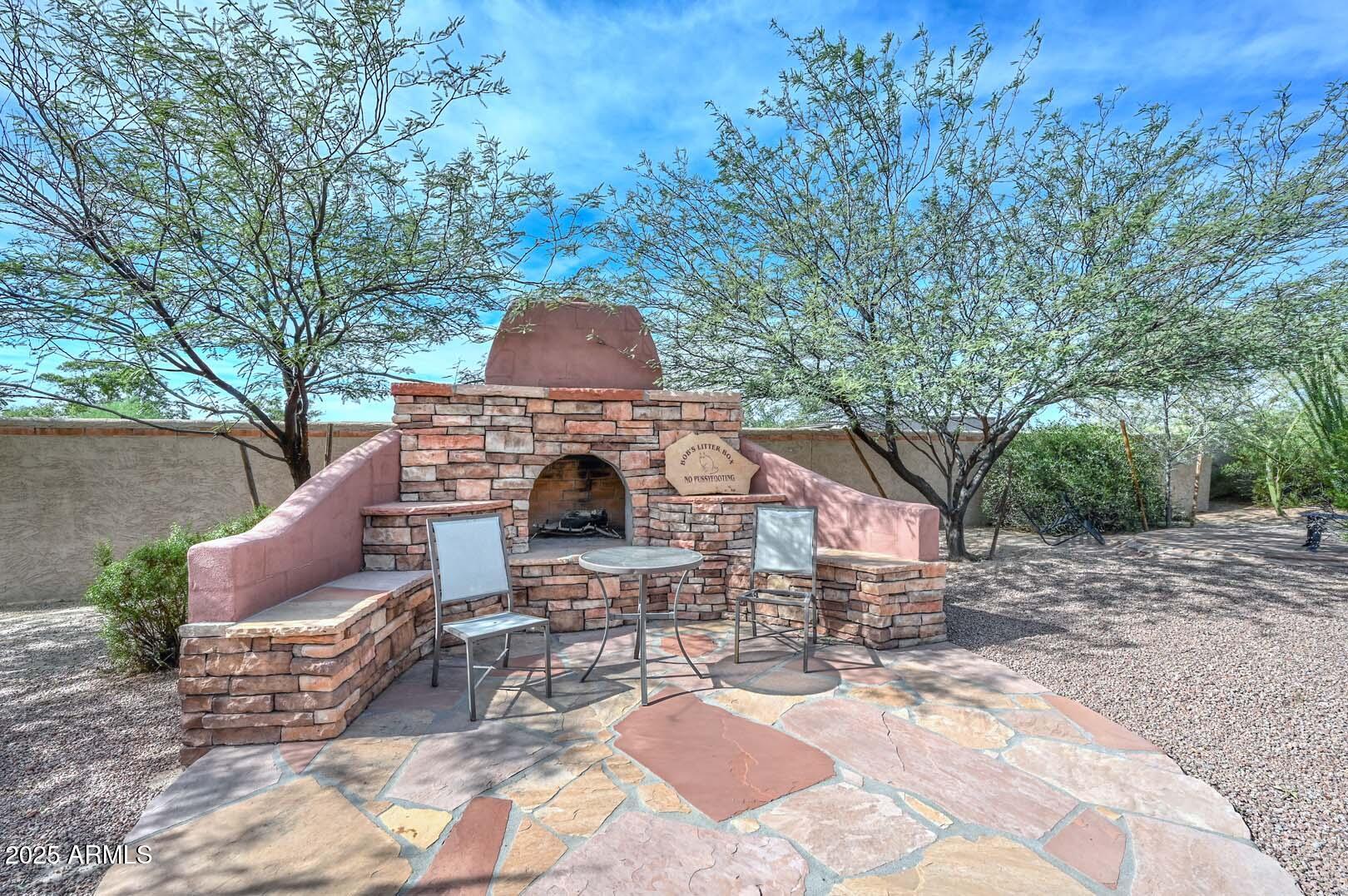 8540 East McDowell Road, Unit 55 Mesa, AZ 85207 - Photo 87 of 111 Outdoor Fireplace