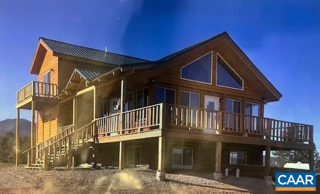 a front view of a house with balcony