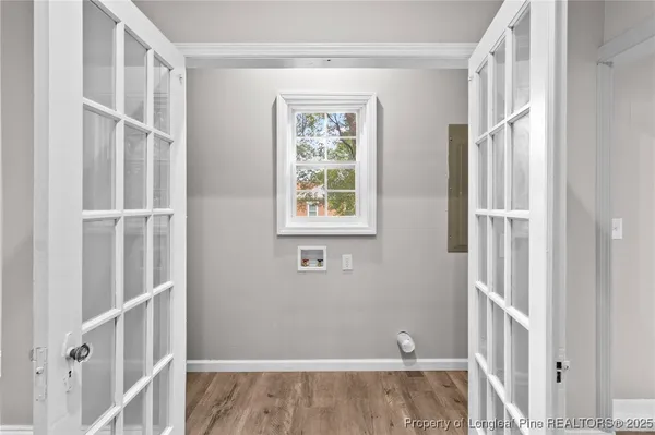 a view of front door