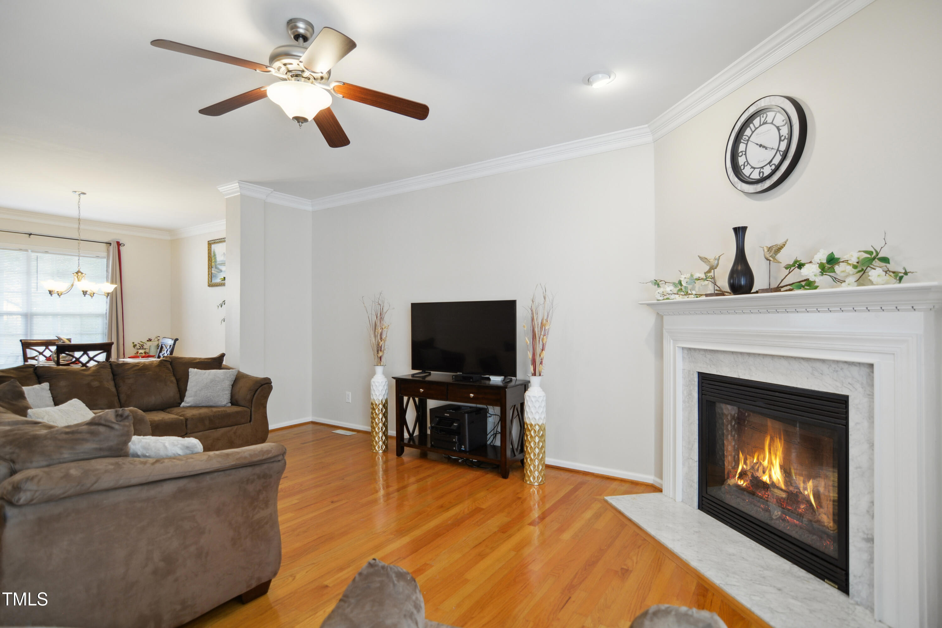 101 Whitney Lane Durham, NC 27713 - Photo 7 of 28 a living room with furniture and a fireplace