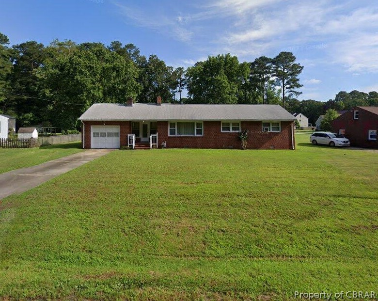 301 Patricks Creek Road Yorktown, VA 23692 - Photo 1 of 1 Single story home featuring a front yard and a garage
