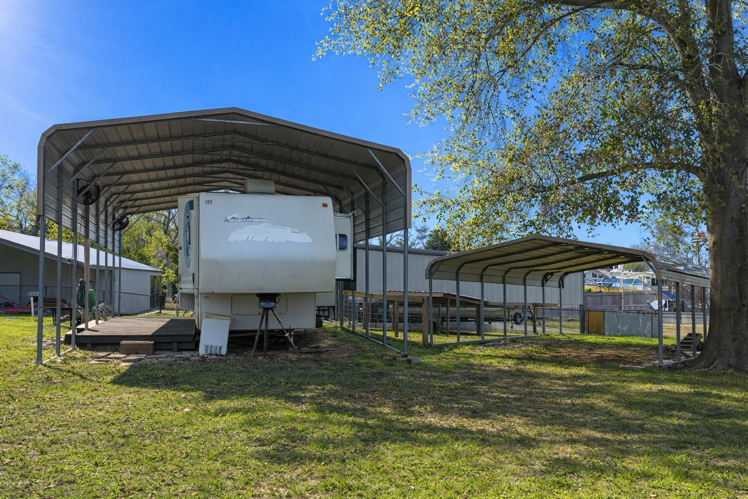 31 Kokomo Run Point Blank, TX 77364 - Photo 4 of 10 a view of a swimming pool with a bench in a patio