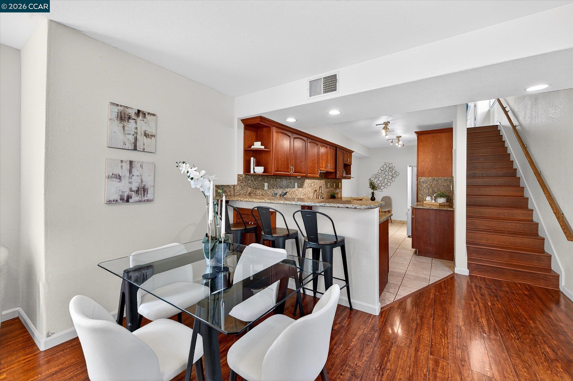 2659 3rd Street Livermore, CA 94550 - Photo 32 of 40 a view of a dining room with furniture and wooden floor