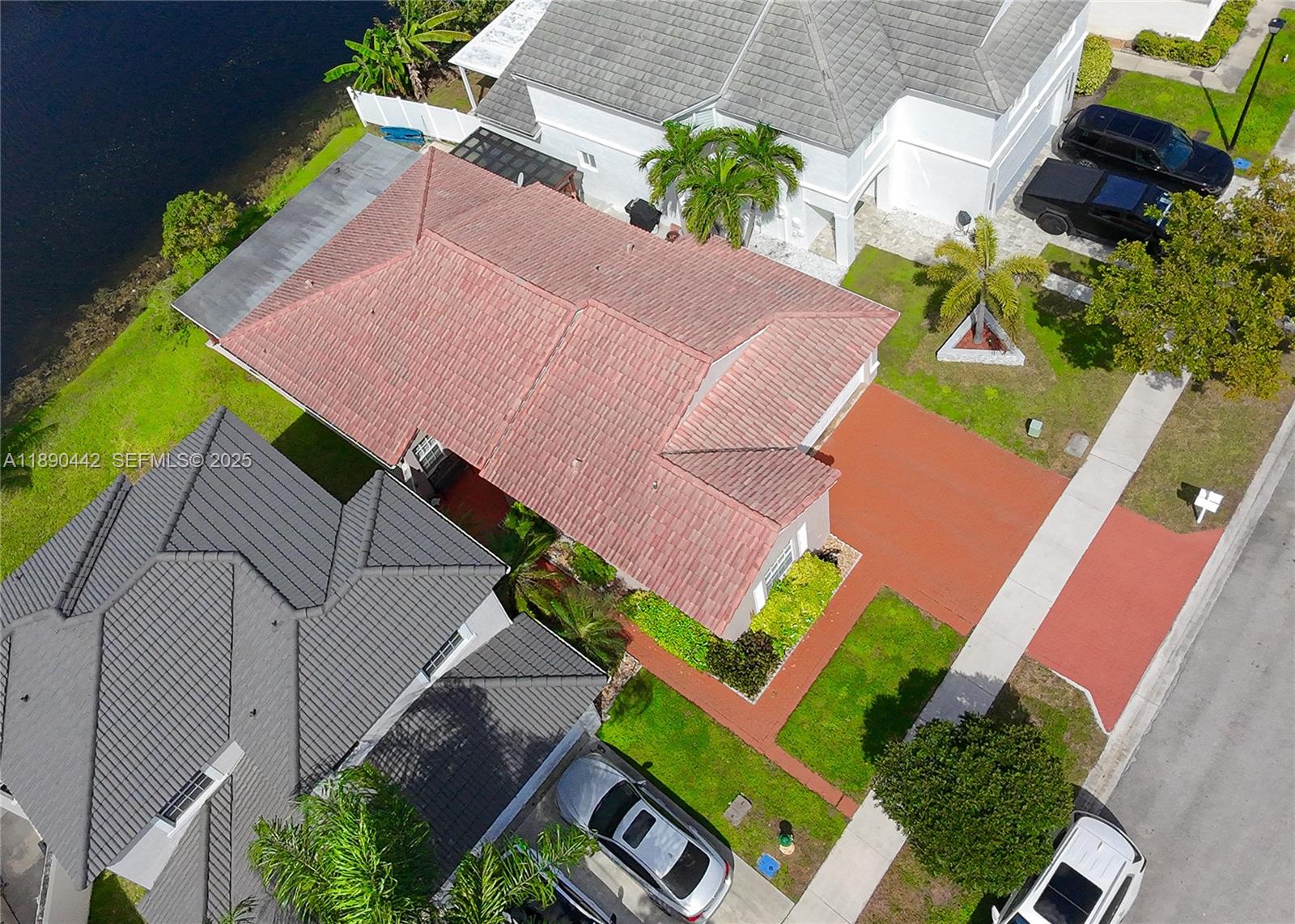 4810 Southwest 153rd Terrace Miramar, FL 33027 - Photo 37 of 41 an aerial view of a house with a yard