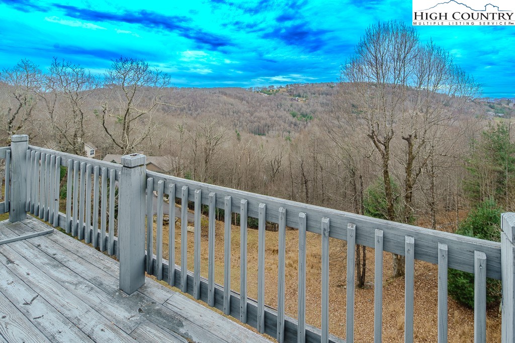 1394 Grandview Drive Extension Boone, NC 28607 - Photo 17 of 44 a view of a balcony with wooden fence