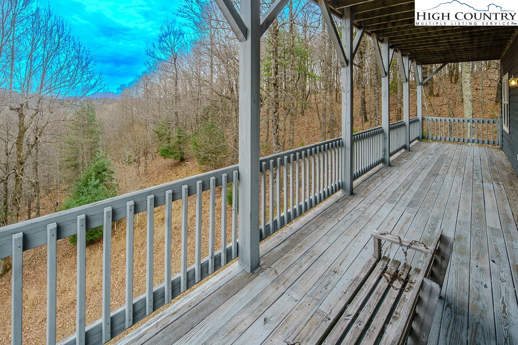 1394 Grandview Drive Extension Boone, NC 28607 - Photo 42 of 44 a view of a balcony with wooden floor