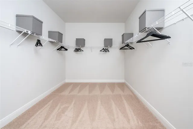 a view of a room with rack on the wall