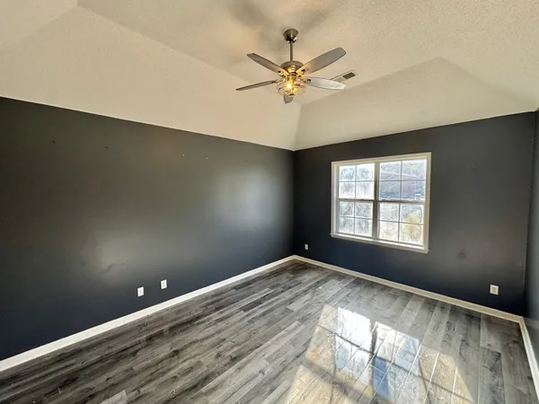 a view of a hallway with couch