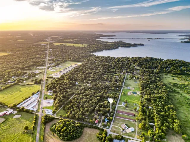 a view of a city with an ocean view