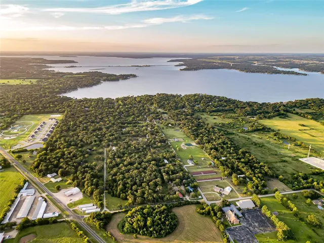 a view of a city with sunset