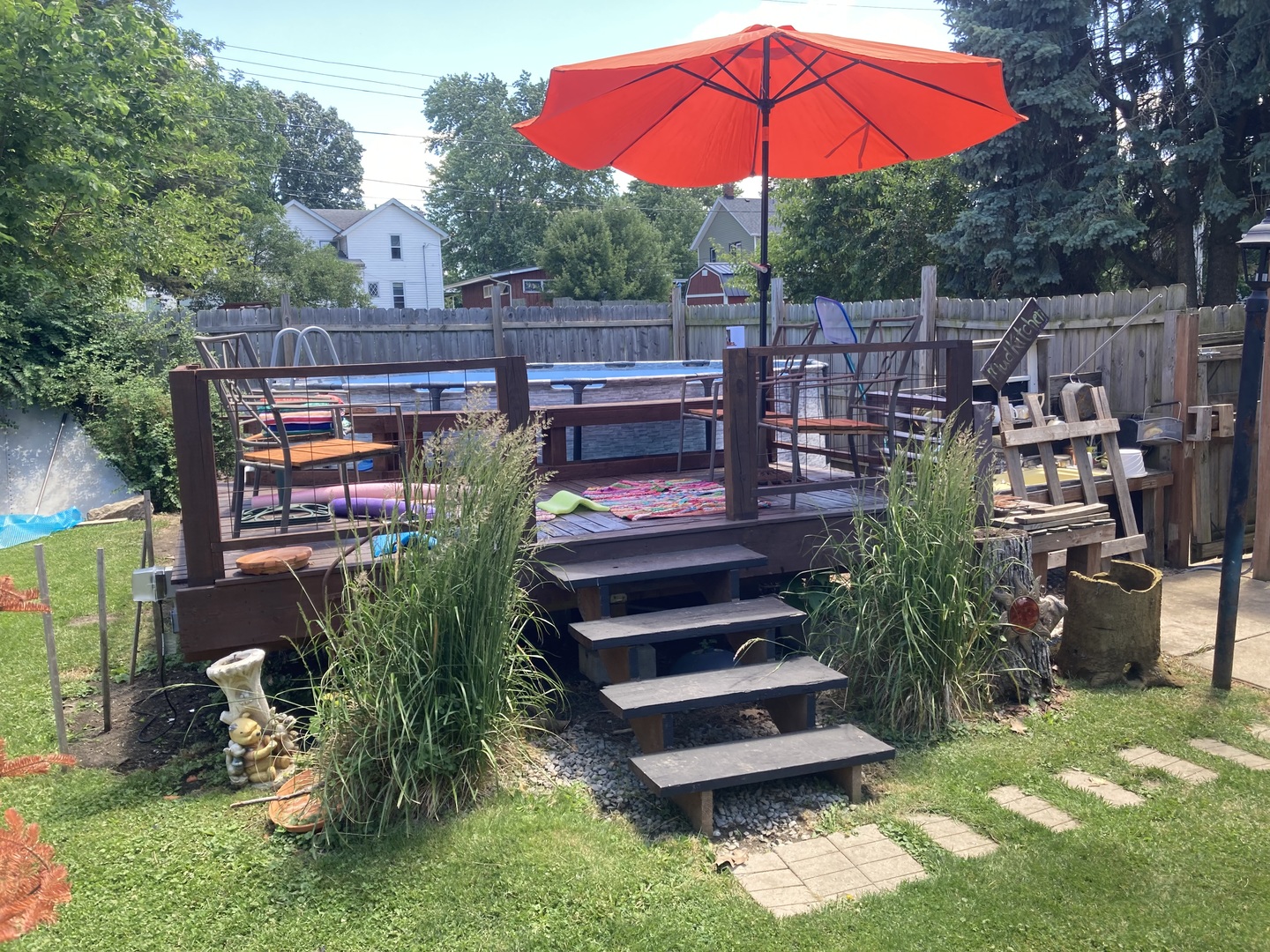 802 Paddock Avenue Ashton, IL 61006 - Photo 35 of 37 a view of a swimming pool with a patio