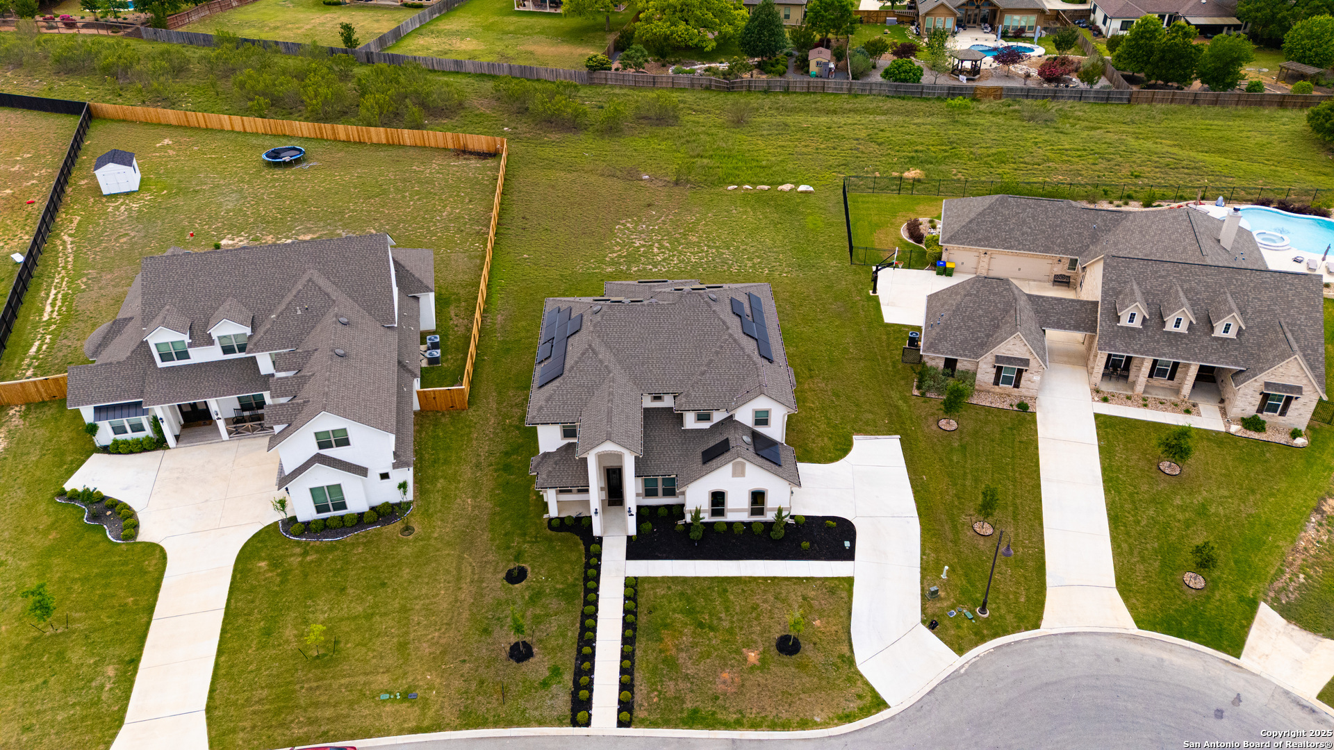7151 Agarita Mist Fair Oaks Ranch, TX 78015 - Photo 44 of 49 an aerial view of a house with a ocean view