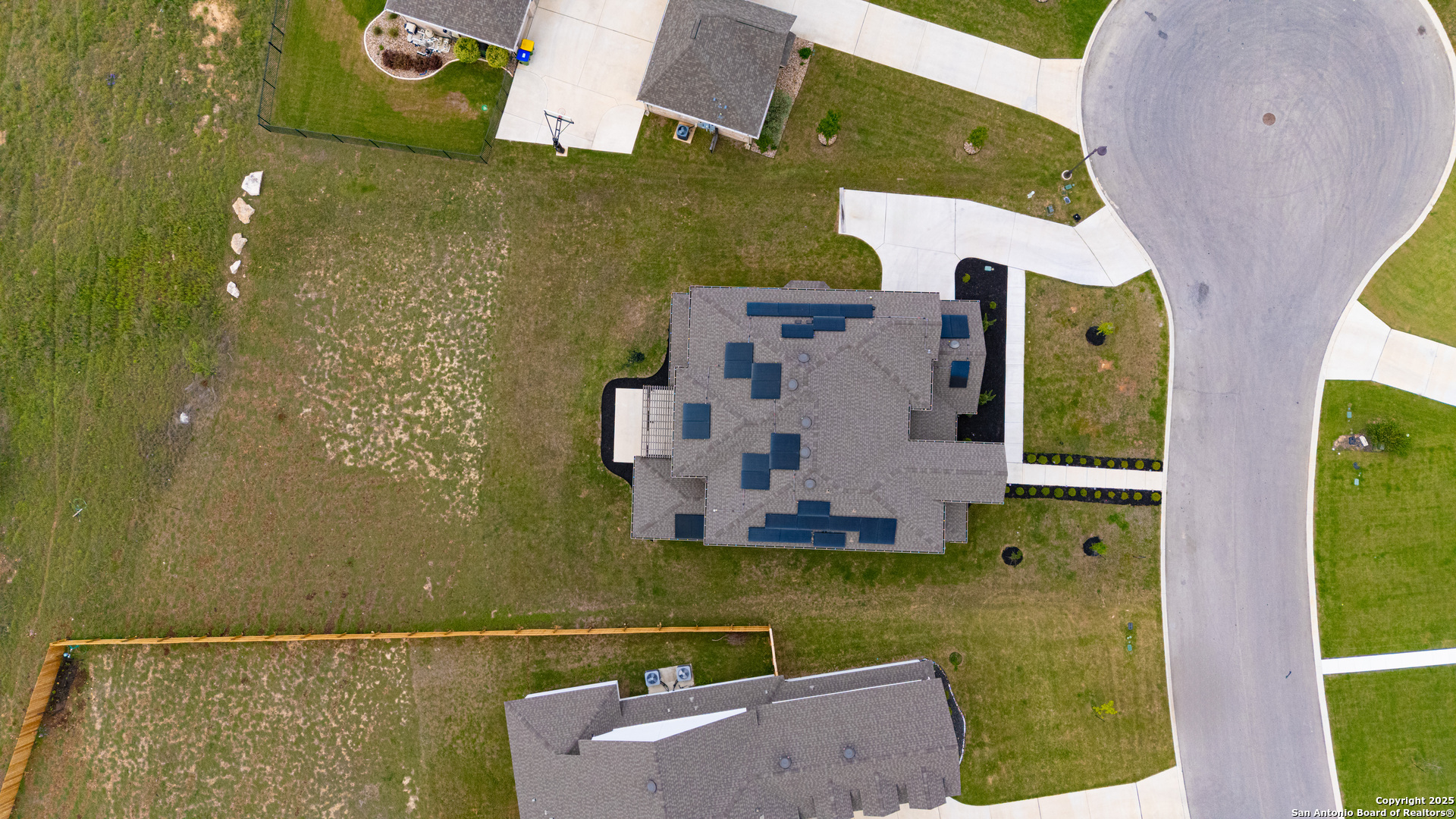 7151 Agarita Mist Fair Oaks Ranch, TX 78015 - Photo 46 of 49 an aerial view of a house with a swimming pool