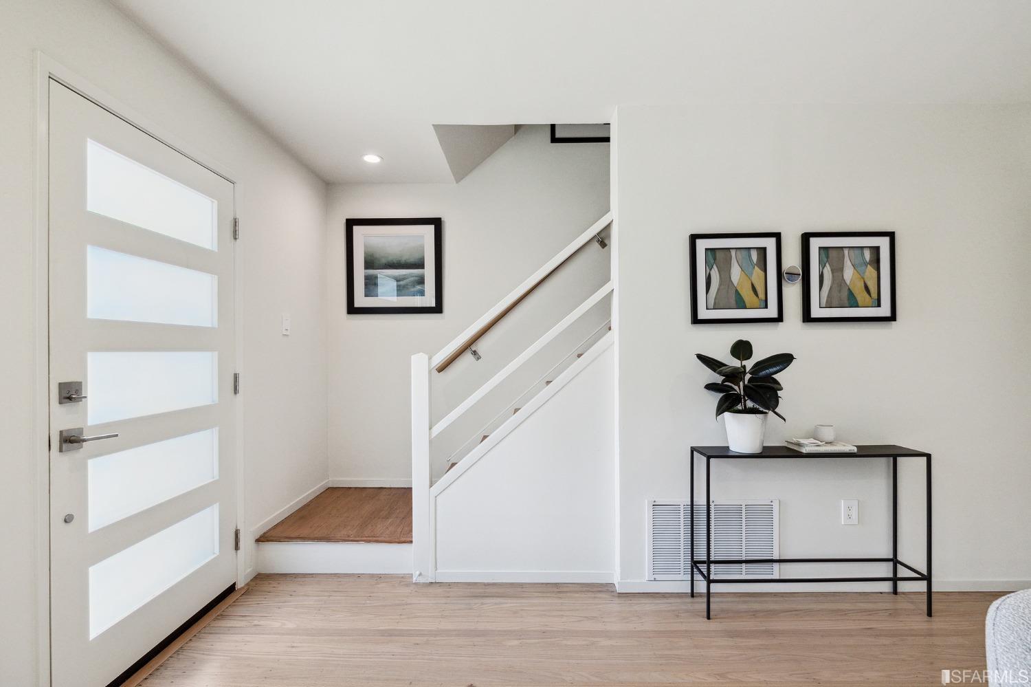 39 Idlewild Court Pacifica, CA 94044 - Photo 24 of 79 a view of entryway and hall with wooden floor