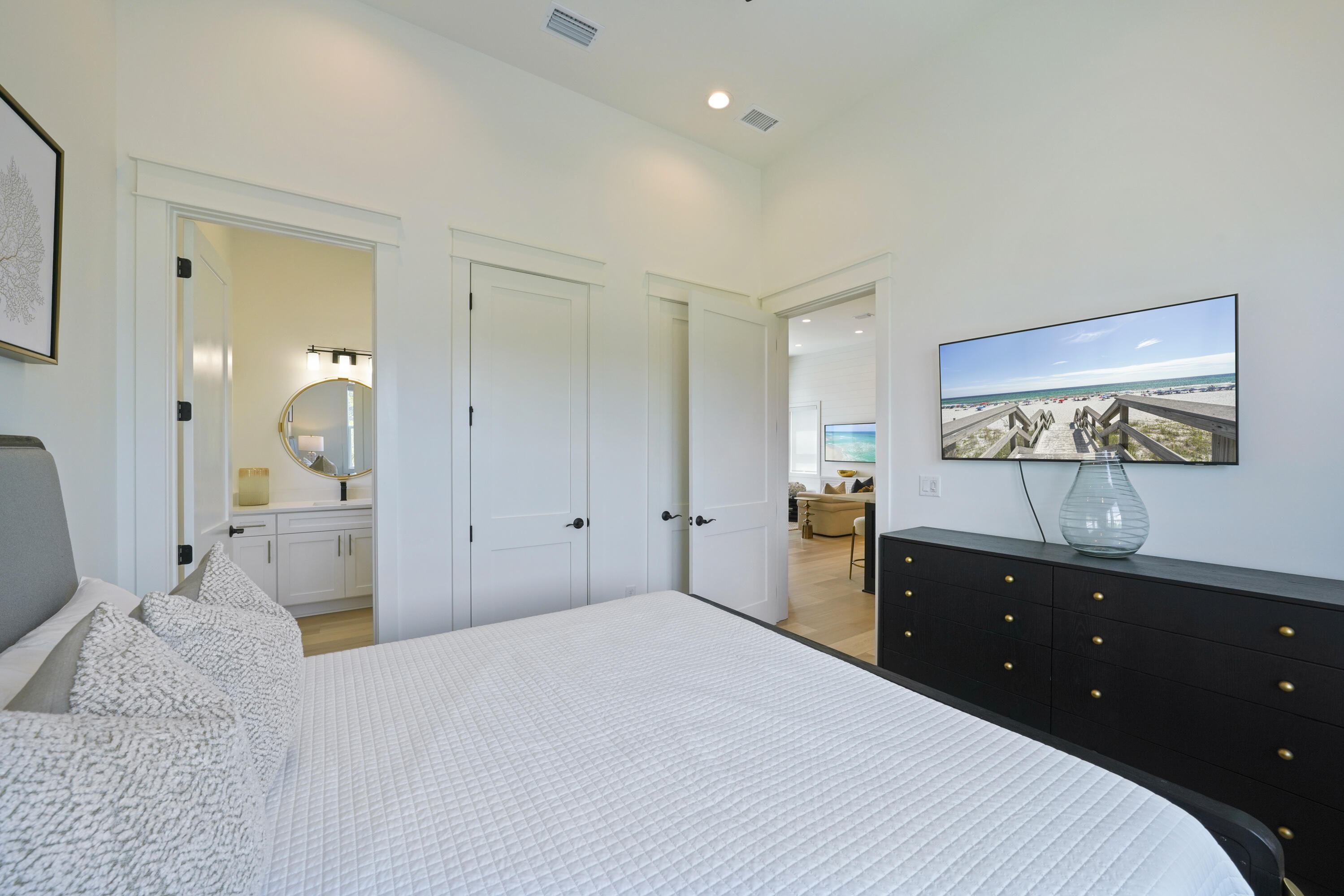 50 Sea Croft Cove Santa Rosa Beach, FL 32459 - Photo 24 of 46 a bedroom with a bed and a dresser
