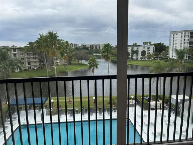 a view of a lake from balcony