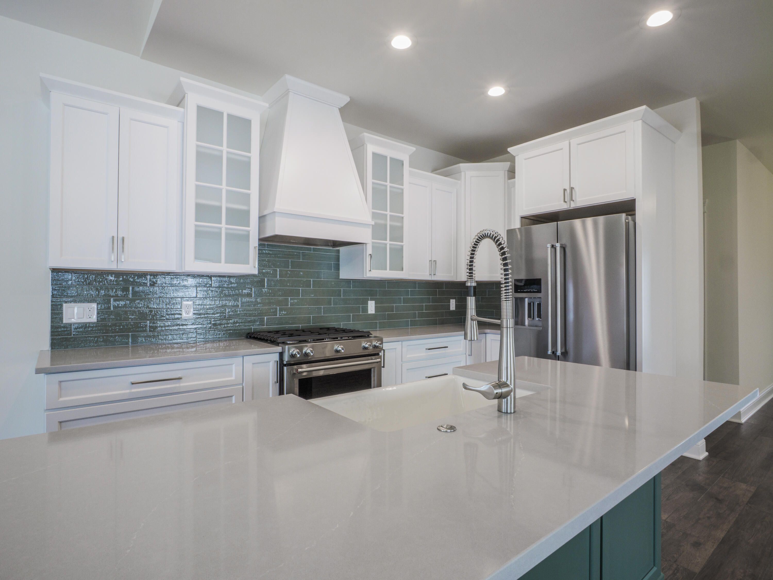 7522 East 116th Avenue Crown Point, IN 46307 - Photo 11 of 23 a kitchen with kitchen island a sink appliances and cabinets