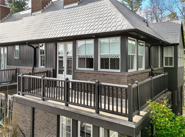 a view of a house with a porch