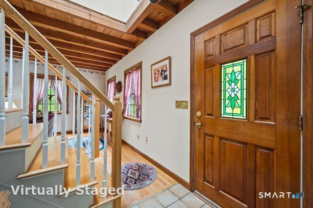 17 Markham Road East Hampton, CT 06424 - Photo 23 of 40 Stained glass inlay