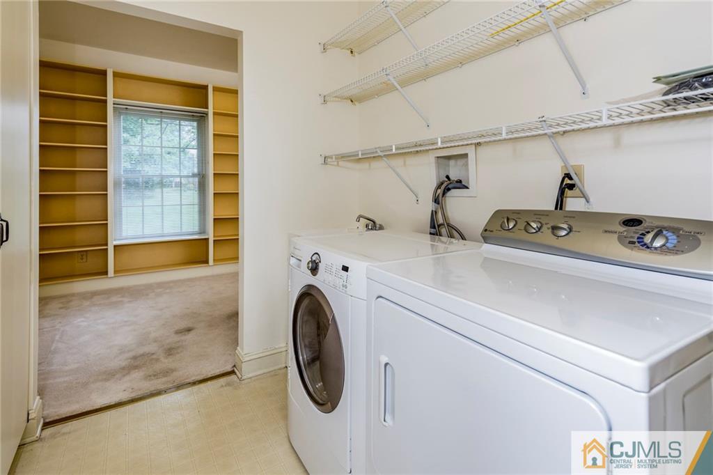 5 Hedge Row Road Plainsboro, NJ 08540 - Photo 16 of 25 a utility room with dryer and washer
