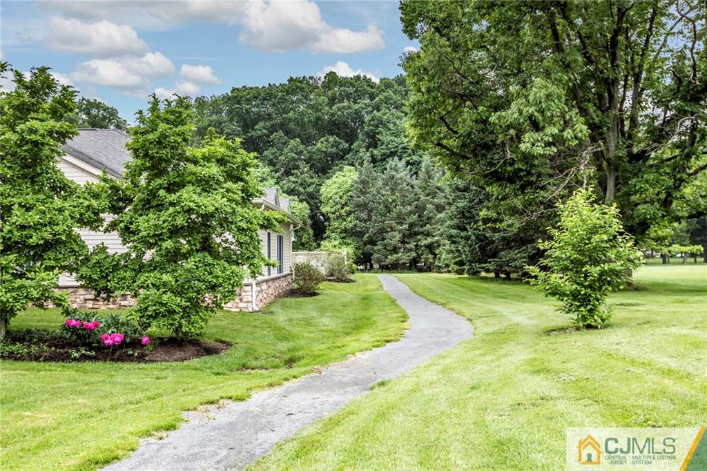 5 Hedge Row Road Plainsboro, NJ 08540 - Photo 20 of 25 a view of yard with swimming pool and green space