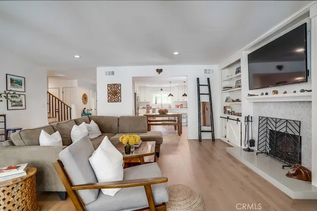 a view of a livingroom with furniture and window