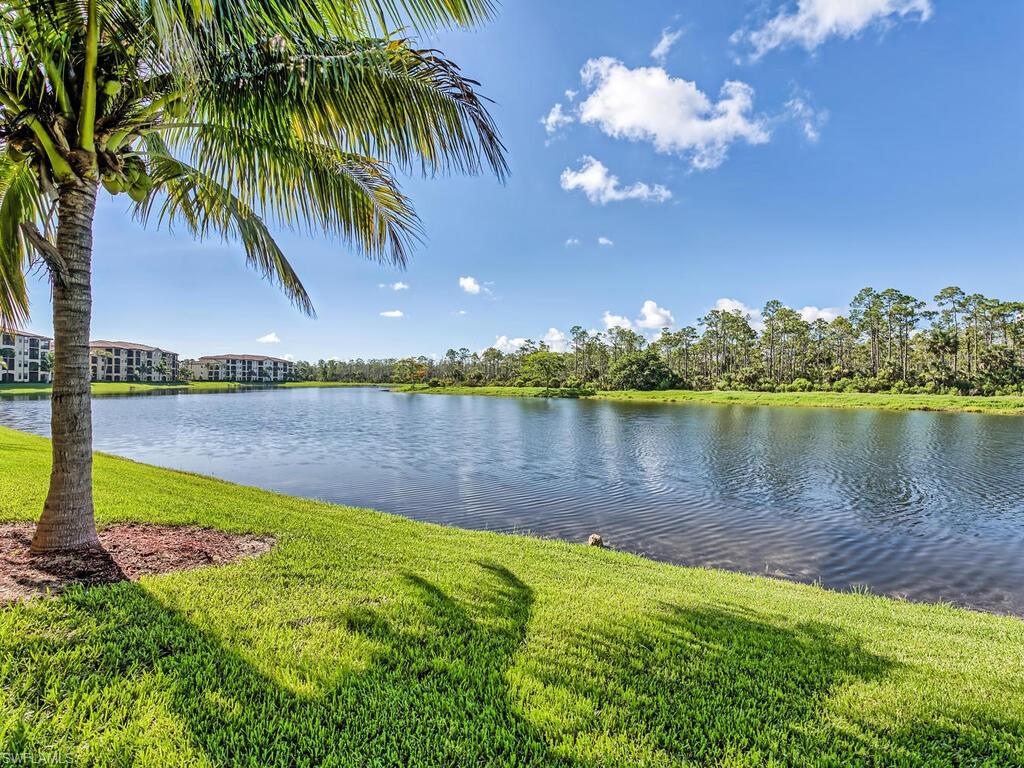 9735 Acqua Court, Unit 635 Naples, FL 34113 - Photo 20 of 33 a view of a lake with houses in the back