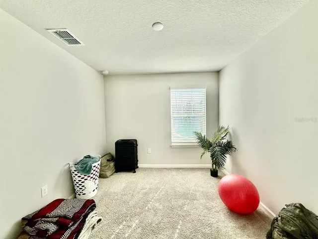 a room with furniture and flower pot