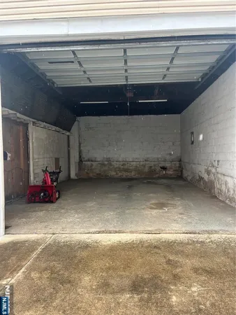 a view of a garage