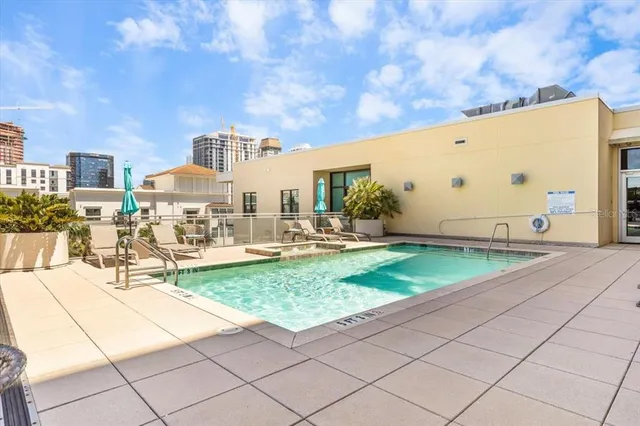 a view of outdoor space with seating area