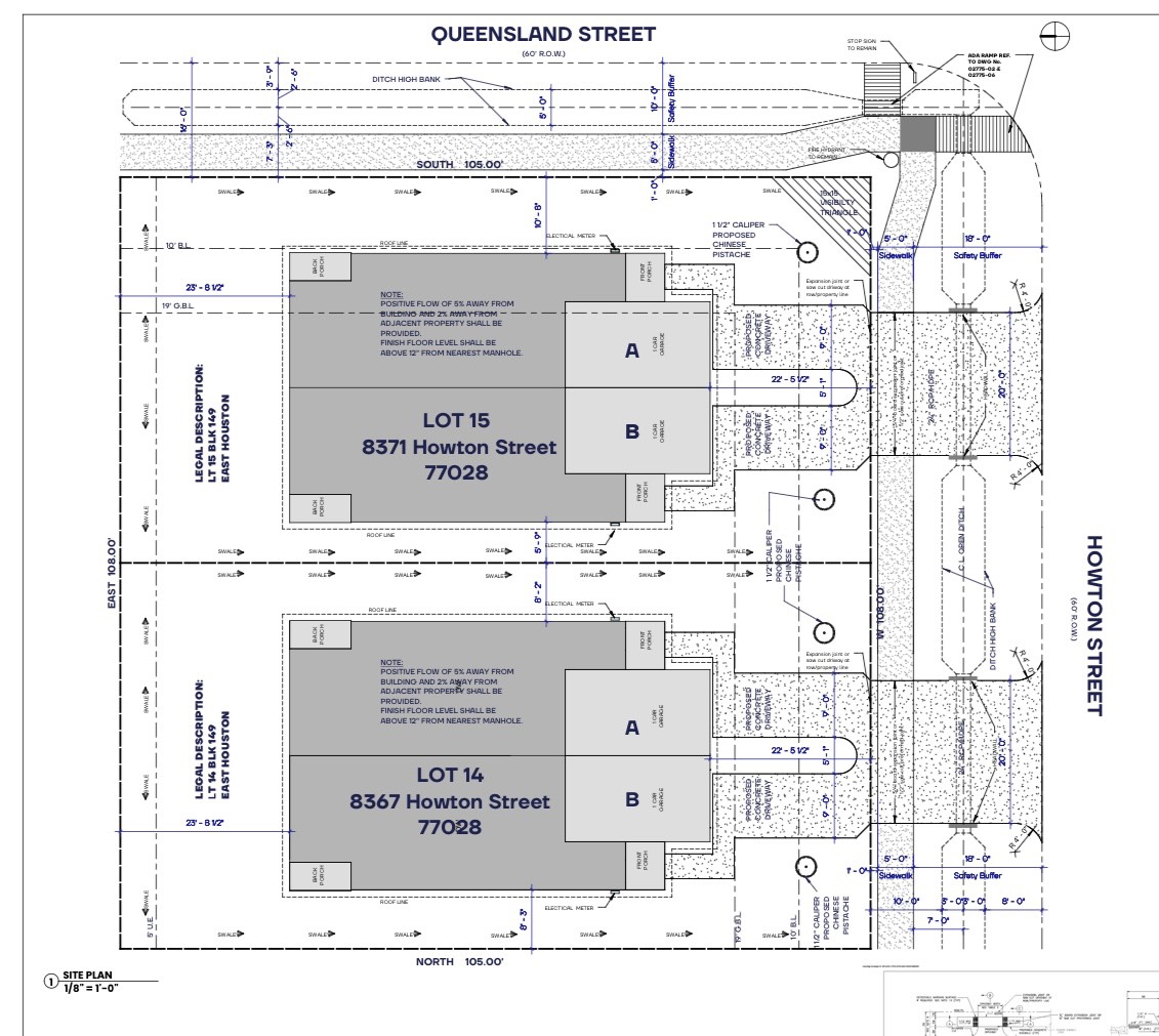 8367 Howton Street Houston, TX 77028 - Photo 3 of 10 a black and white photo of a living room