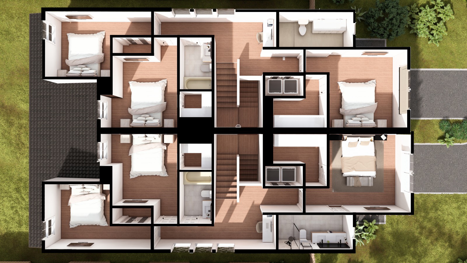 8367 Howton Street Houston, TX 77028 - Photo 7 of 10 a front view of a residential apartment building with glass windows