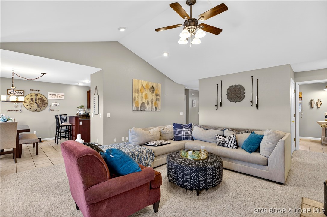 114 Watkins Road Camdenton, MO 65020 - Photo 13 of 45 Living Room to Kitchen & Upper Level Bathroom