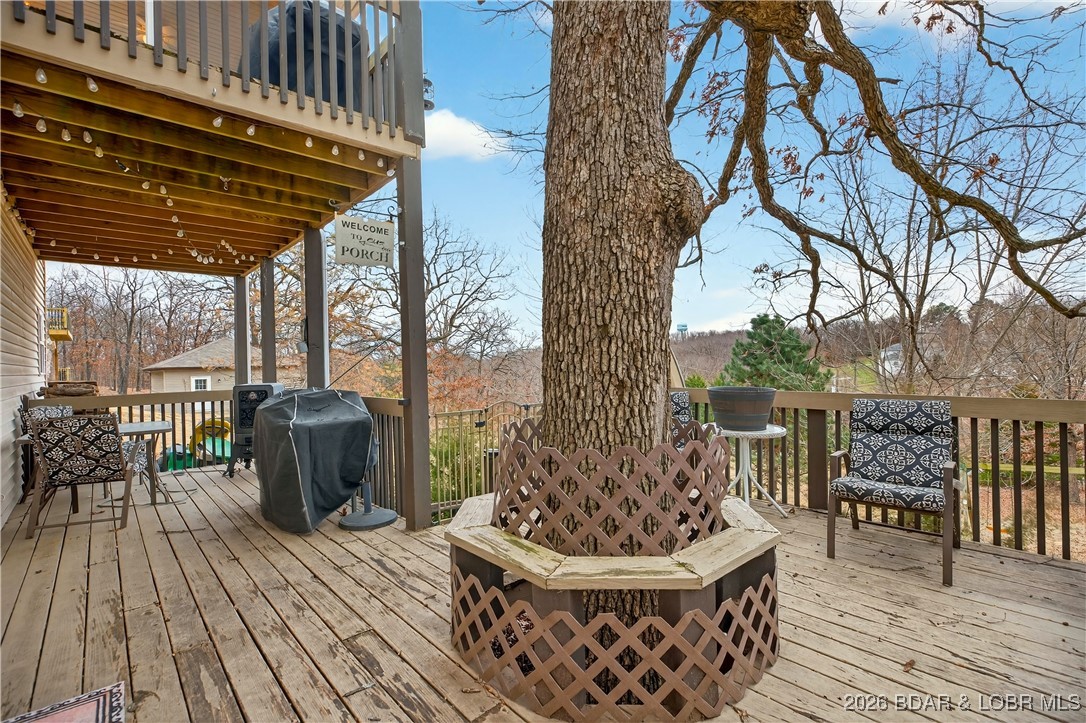 114 Watkins Road Camdenton, MO 65020 - Photo 37 of 45 Lower Level Open & Covered Deck Spaces